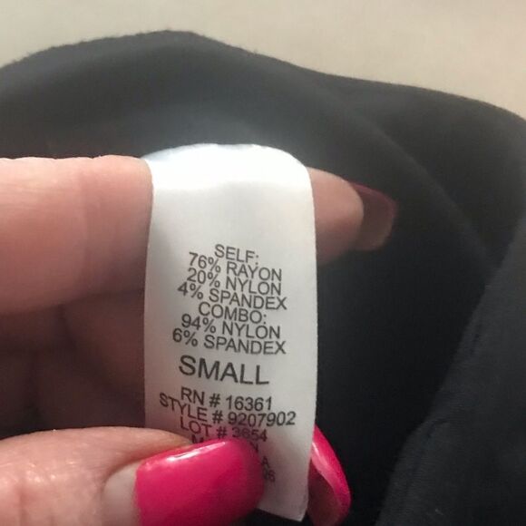 Joe b pencil black skirt with lace size a small - Picture 6 of 8